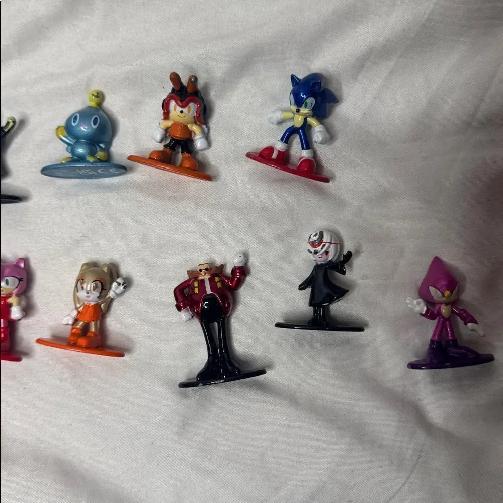 Sonic The Hedgehog Nano Metalfigs 2 Die-cast Character Figurine Set. 11 figures.